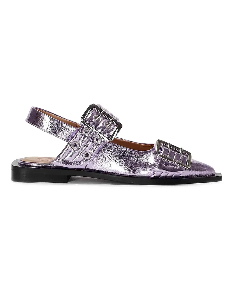 Ganni Ballerinas - Hell-Lila Hell-lila