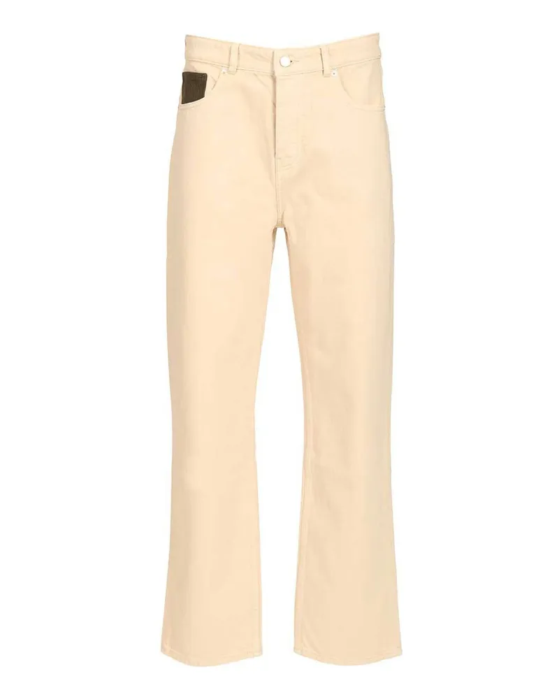 Drôle de Monsieur Straight Leg Jeans - Beige Beige