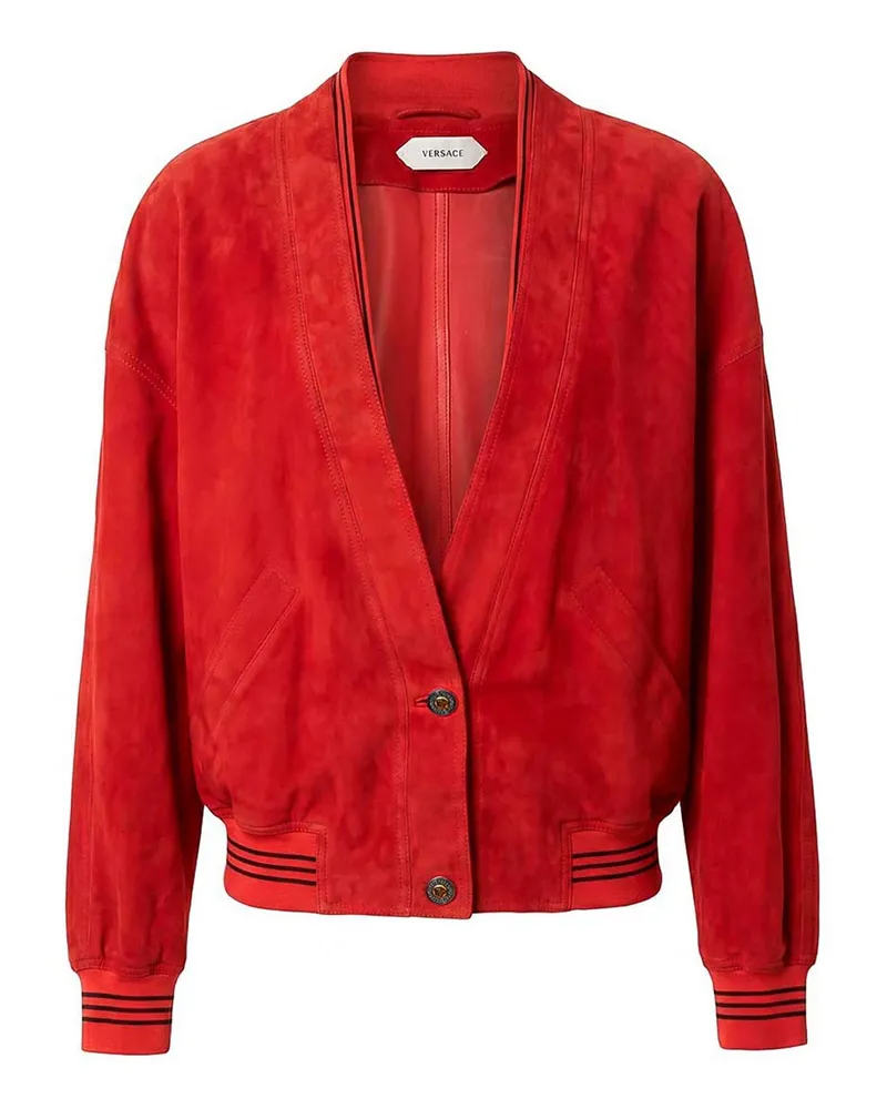 Versace Lederjacke - Rot Rot