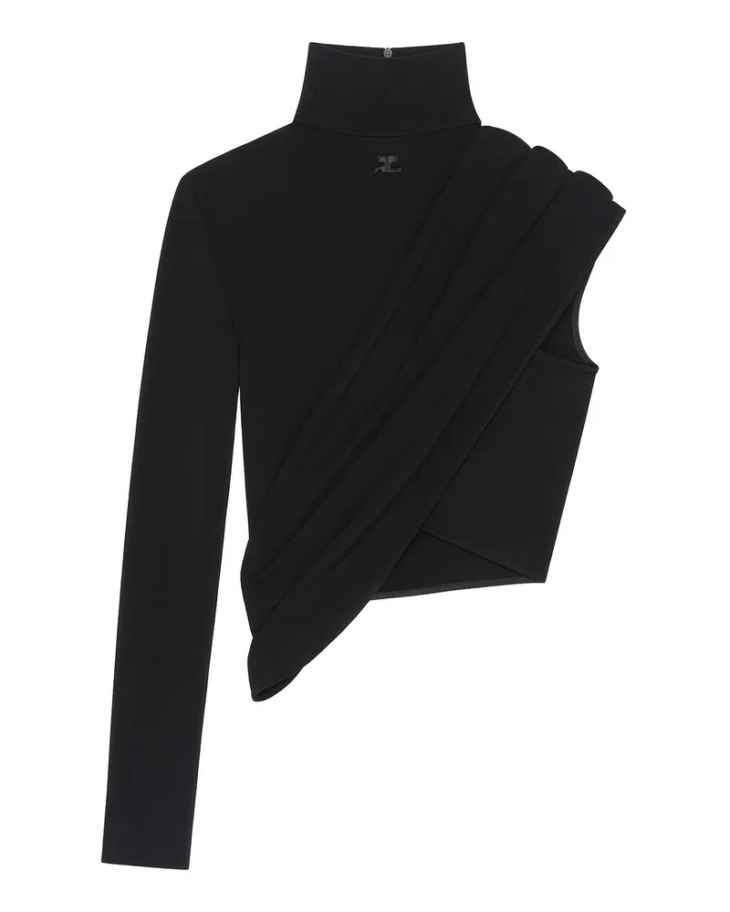 Courrèges Top - Schwarz Schwarz