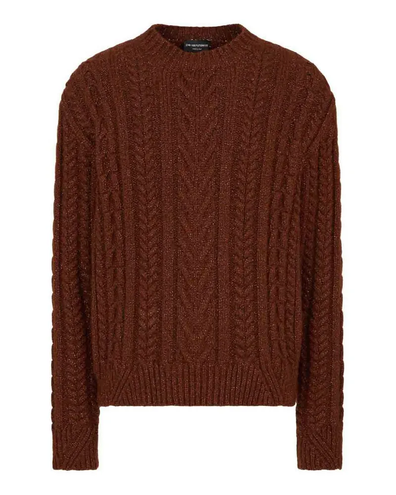 Emporio Armani Rundhalspullover - Rot Rot
