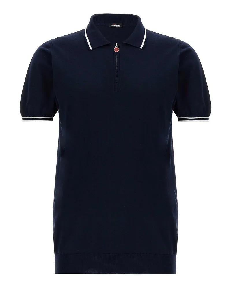 Kiton Poloshirt - Blau Blau
