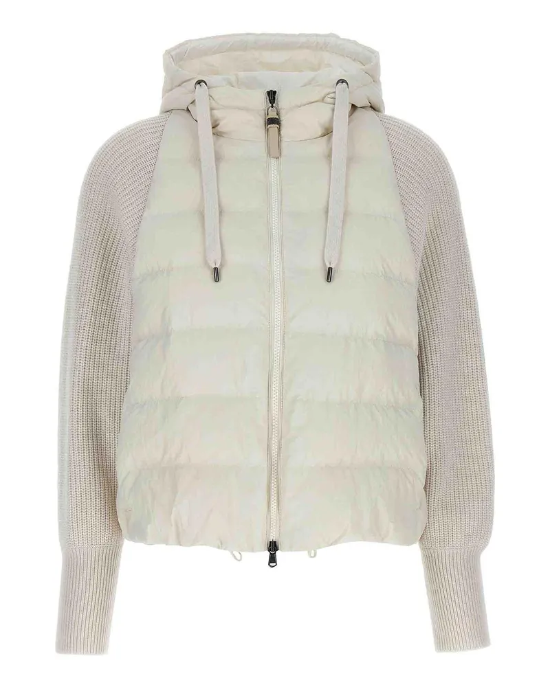 Brunello Cucinelli Daunenjacke - Weiß Weiß