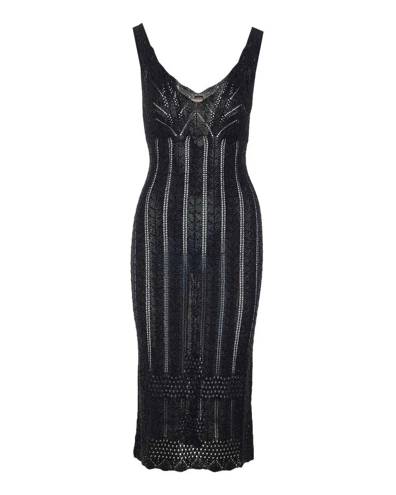 Twin-Set Knielanges Kleid - Schwarz Schwarz