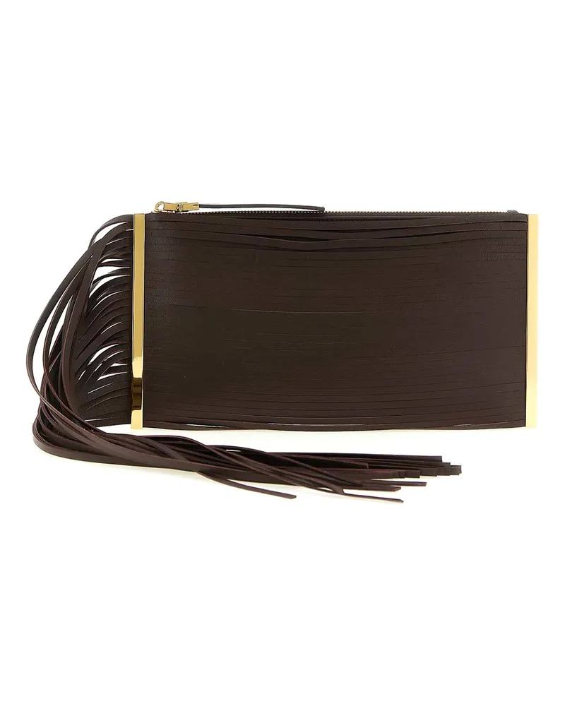 Elisabetta Franchi Clutch - Braun Braun