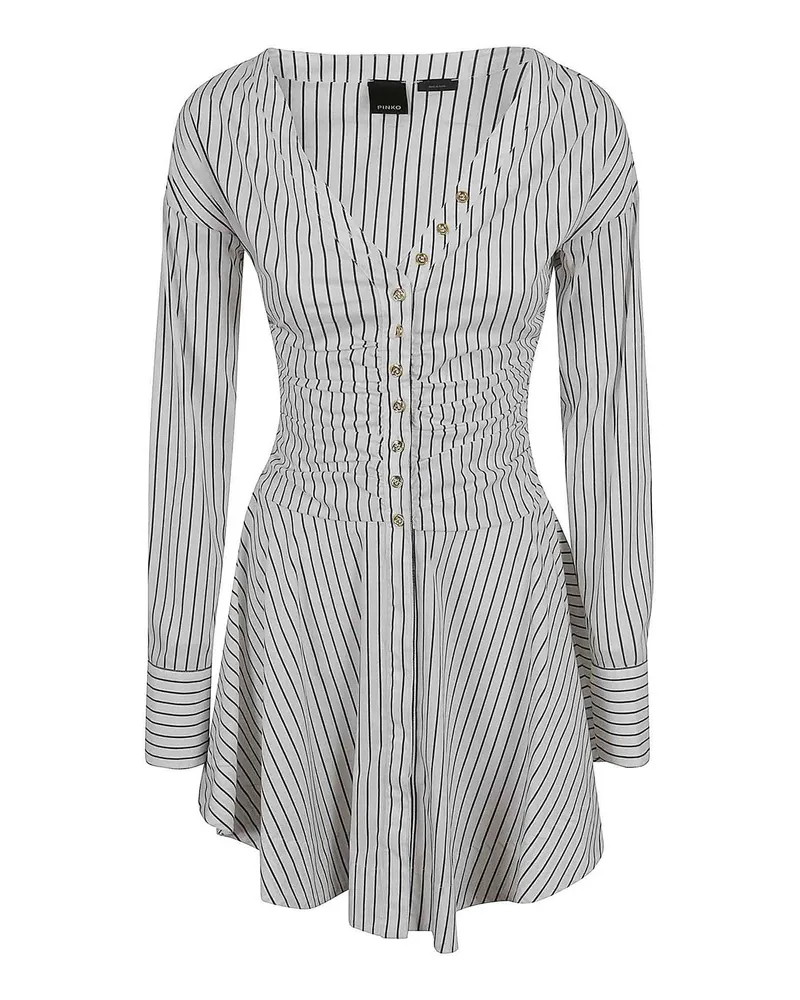 Pinko Knielanges Kleid - Weiß Weiß