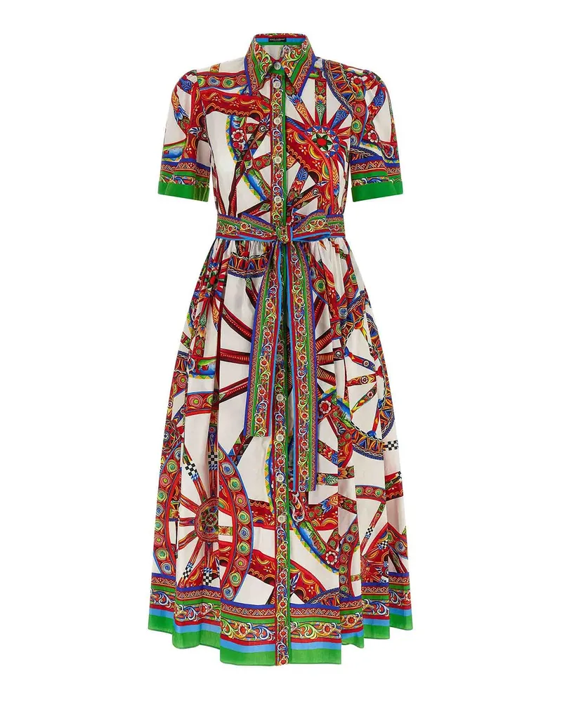 Dolce & Gabbana Knielanges Kleid - Bunt Bunt