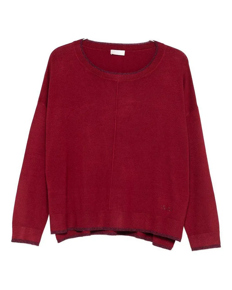 Liu Jo Rundhalspullover - Grau Grau