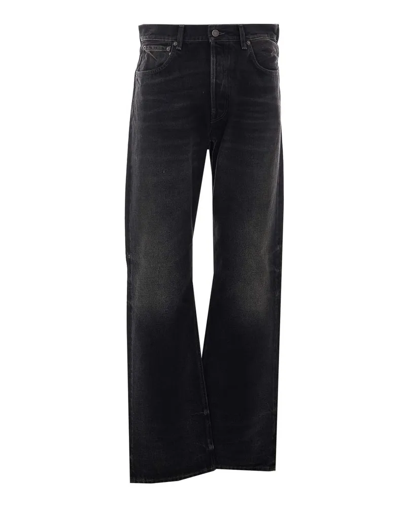 Haikure Straight Leg Jeans - Schwarz Schwarz