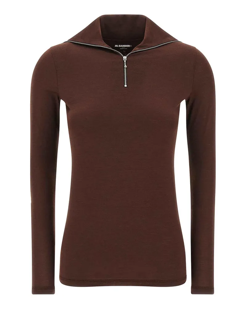 Jil Sander T-Shirt - Dunkelrot Dunkelrot