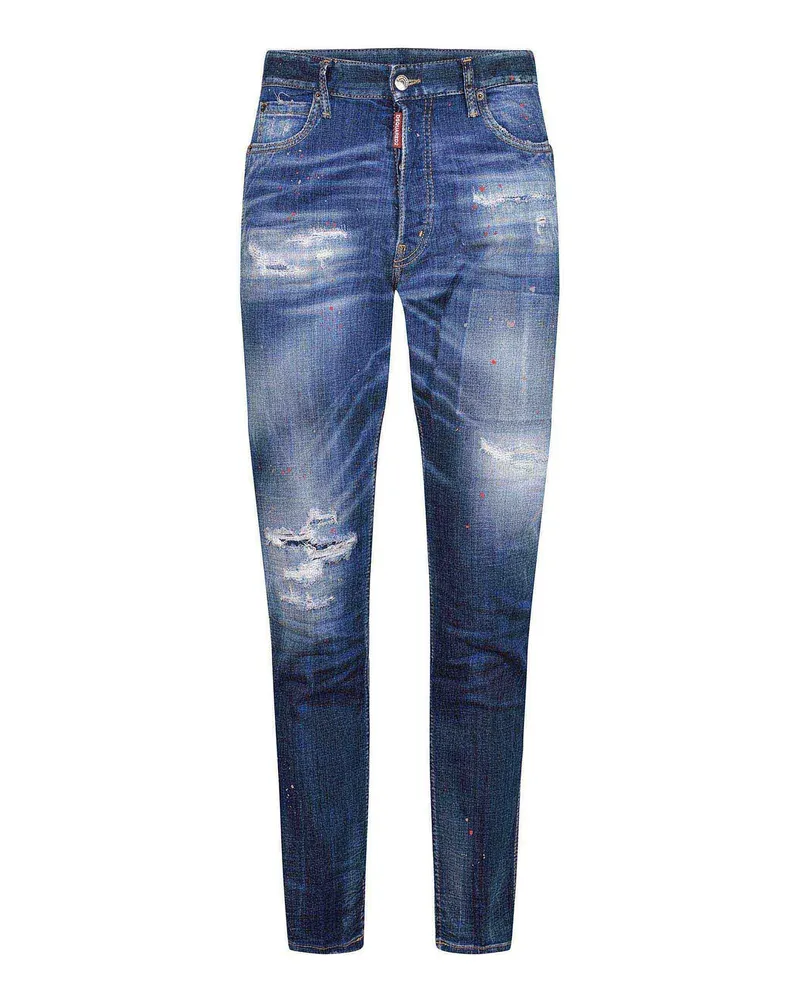 Dsquared2 Straight Leg Jeans - Blau Blau