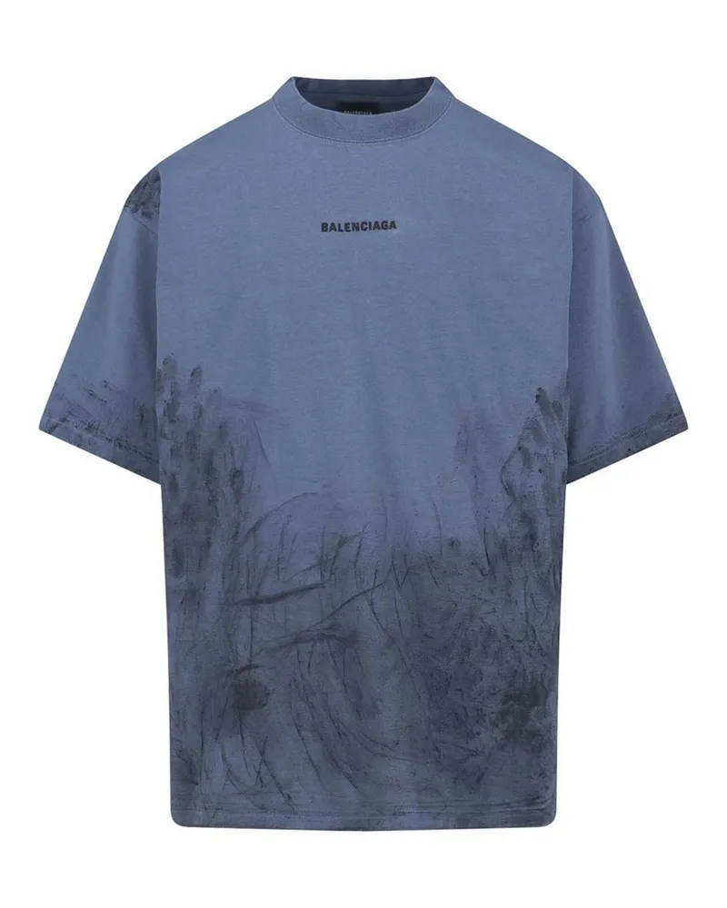 Balenciaga T-Shirt - Blau Blau