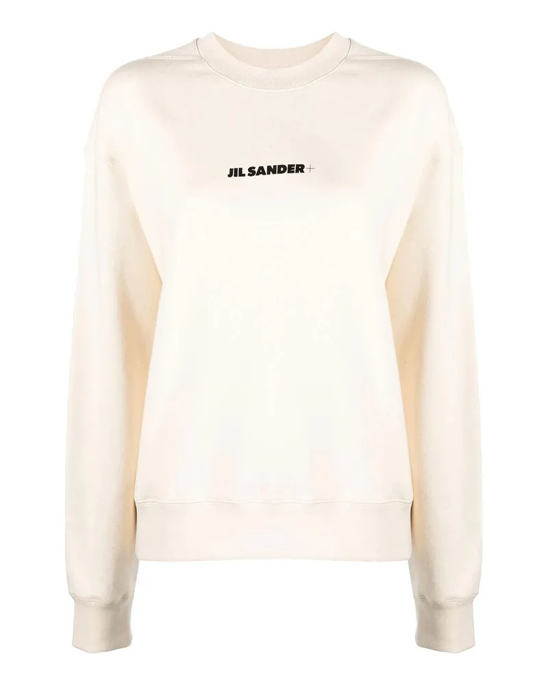 Jil Sander Sweatshirt - Beige Weiß