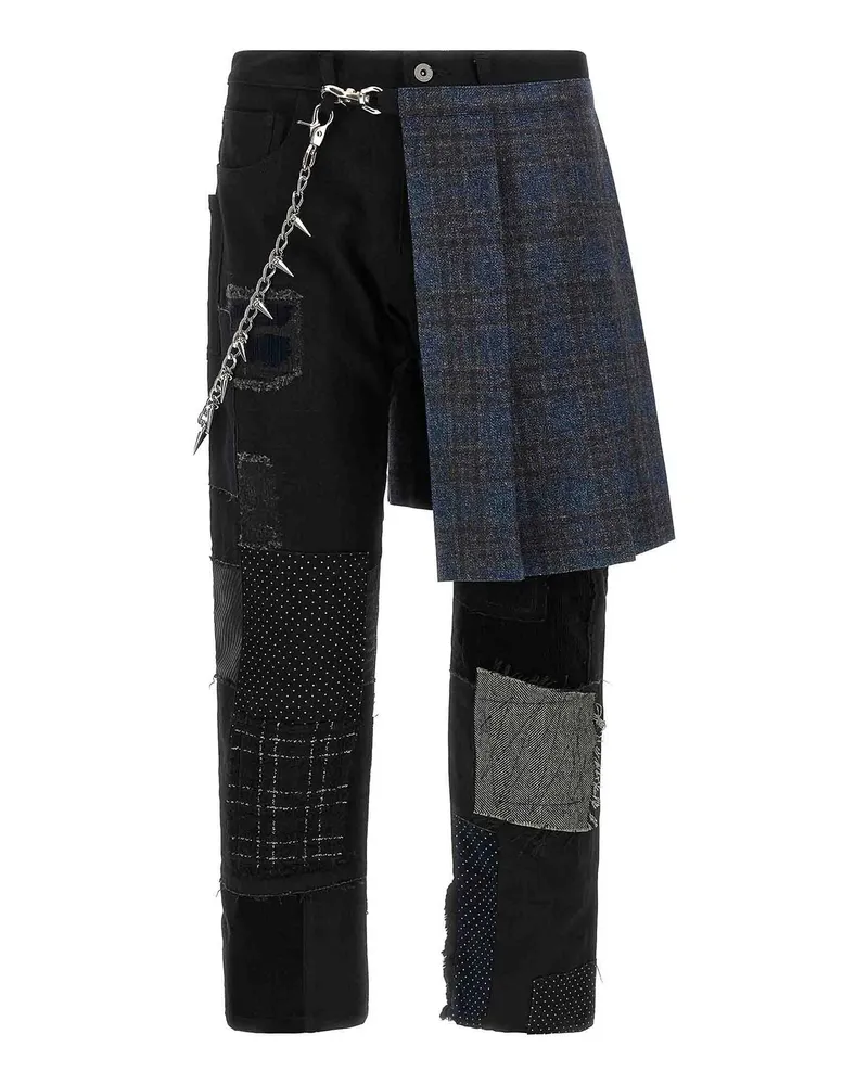 Junya Watanabe Straight Leg Jeans - Schwarz Schwarz