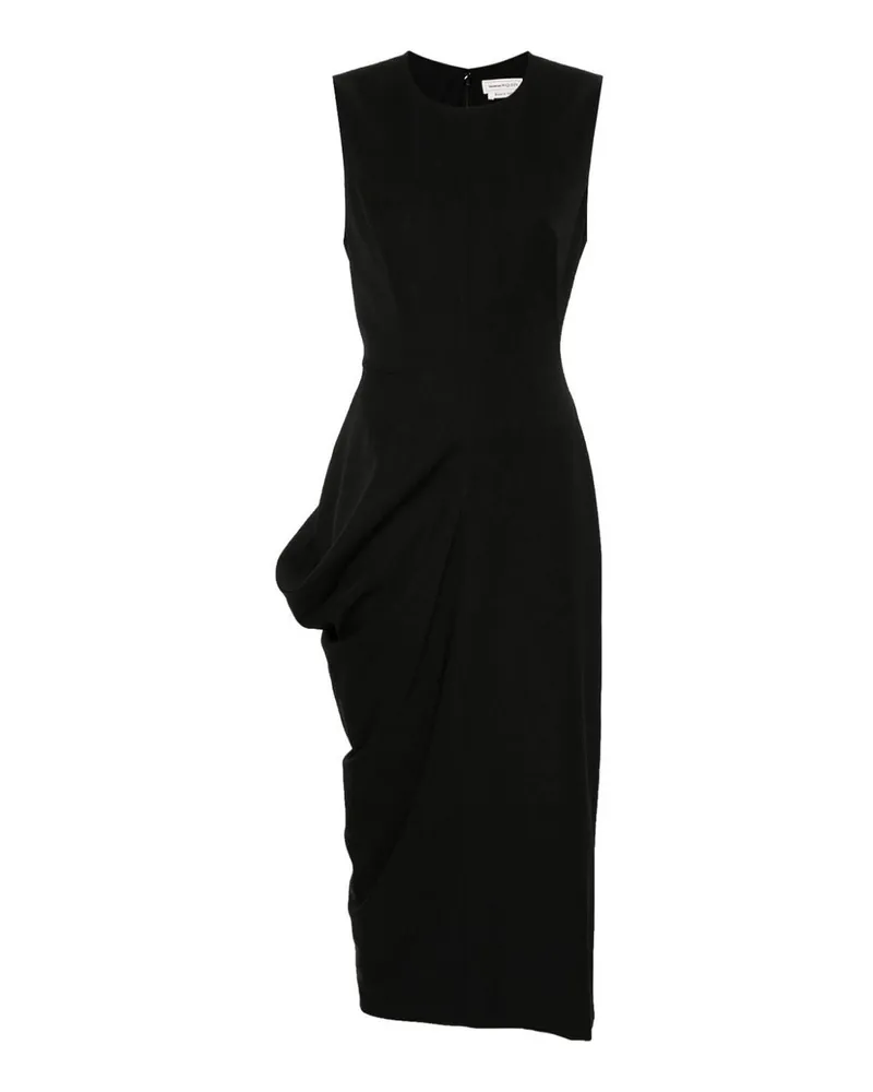 Alexander McQueen Knielanges Kleid - Schwarz Schwarz
