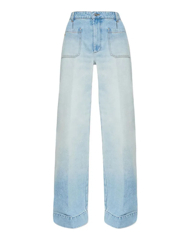 Victoria Beckham Schlagjeans - Blau Blau