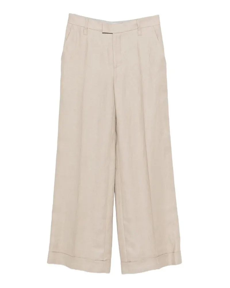 Brunello Cucinelli Casual Hose - Braun Weiß