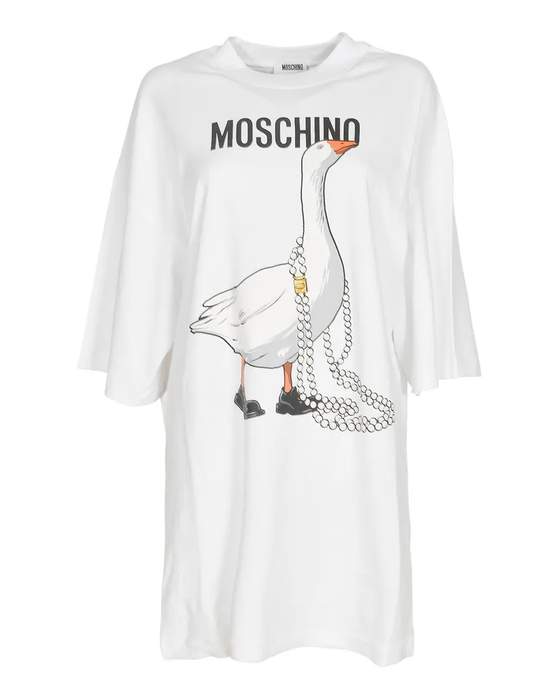 Moschino Kurzes Kleid - Hellgrau Hellgrau