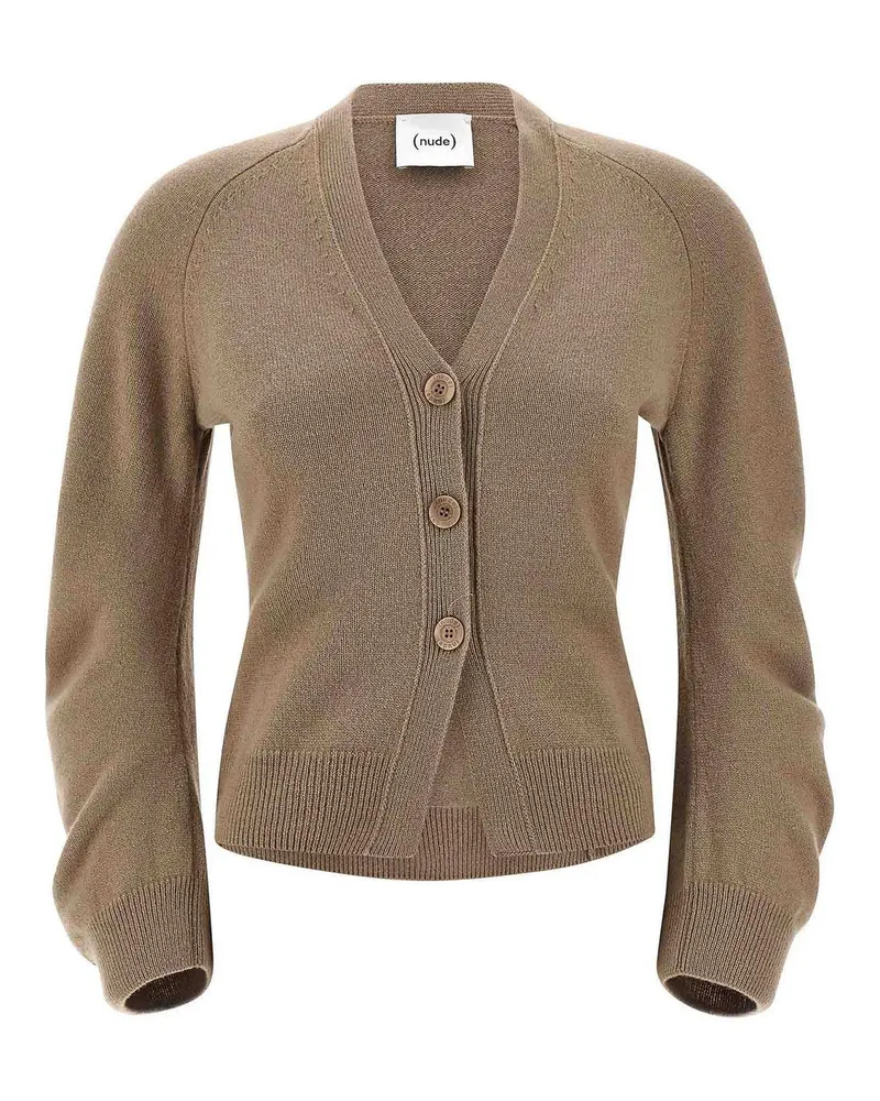 NUDE Cardigan - Beige Beige