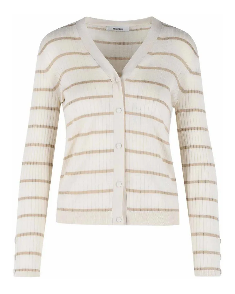Max Mara Cardigan - Weiß Weiß