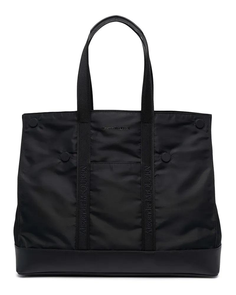 Alexander McQueen Shopper - Schwarz Schwarz