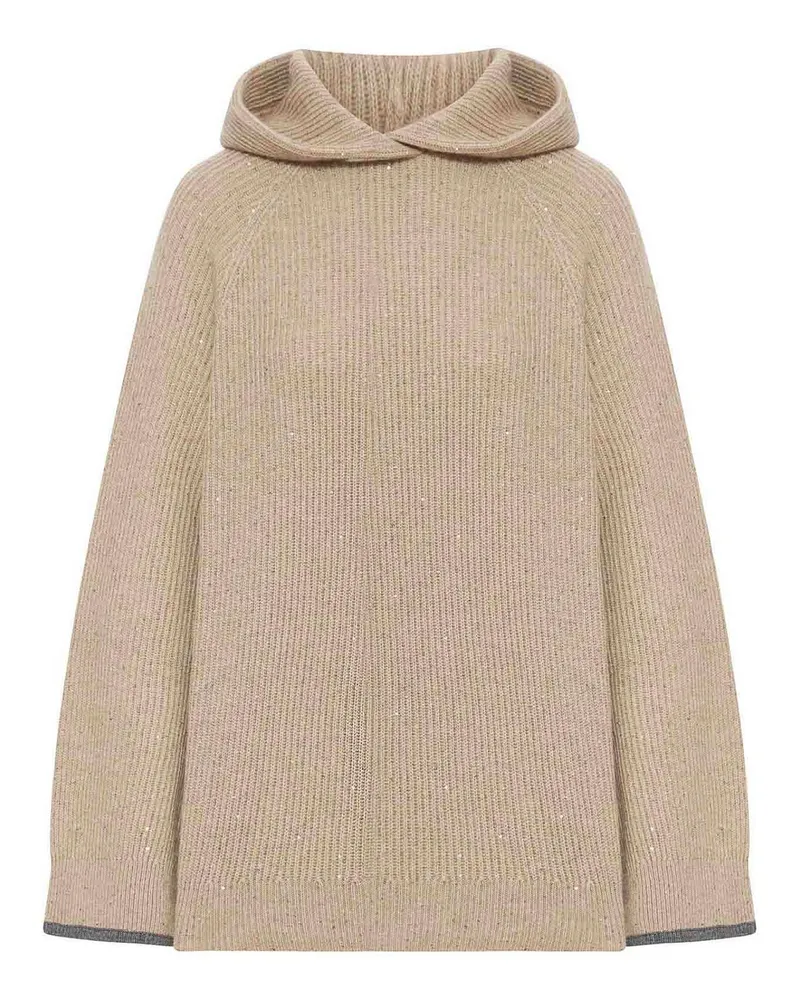 Brunello Cucinelli Pullover aus Cashmere Beige