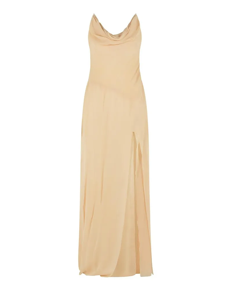 Blumarine Knielanges Kleid - Creme Creme