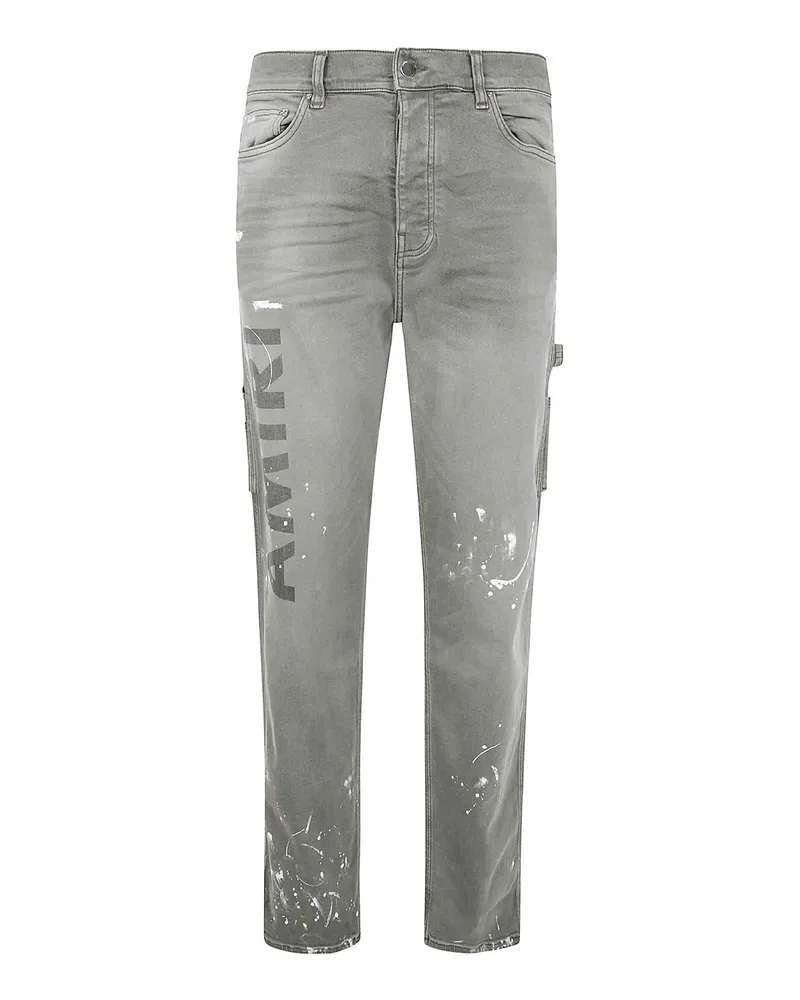 Amiri Straight Leg Jeans - Grün Grün