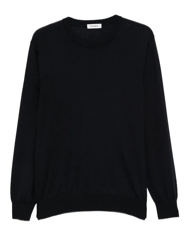 Kangra Cashmere Rundhalspullover - Blau Blau