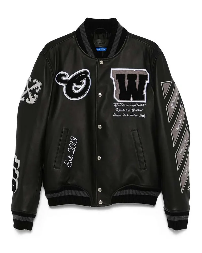 OFF-WHITE Knielanger Mantel - Schwarz Schwarz