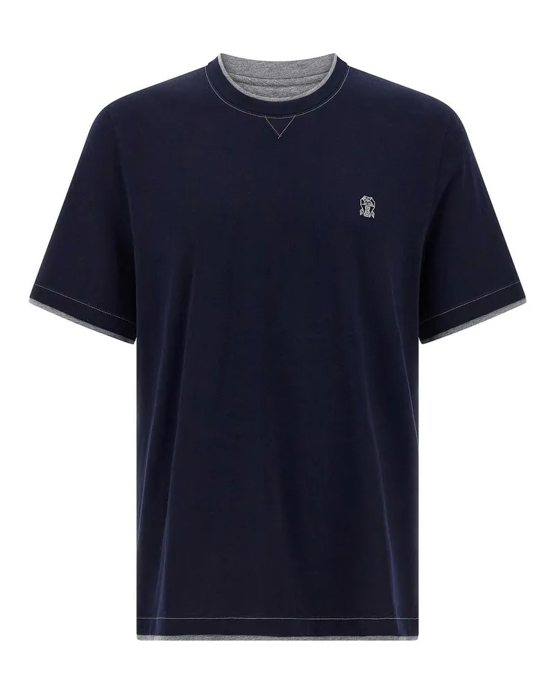 Brunello Cucinelli T-Shirt - Blau Blau