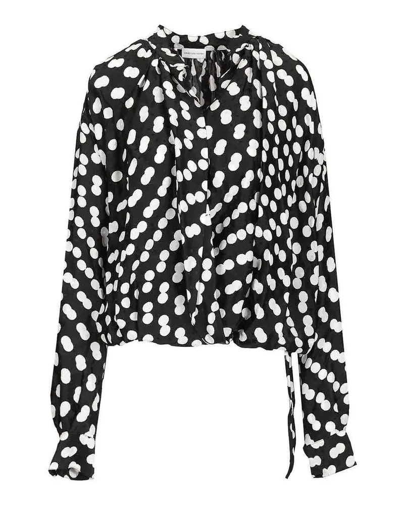 Dries van Noten Bluse - Schwarz Schwarz