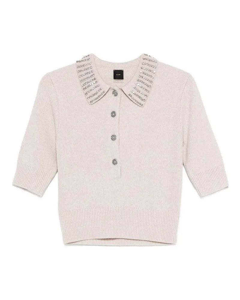 Pinko Rundhalspullover - Grau Grau