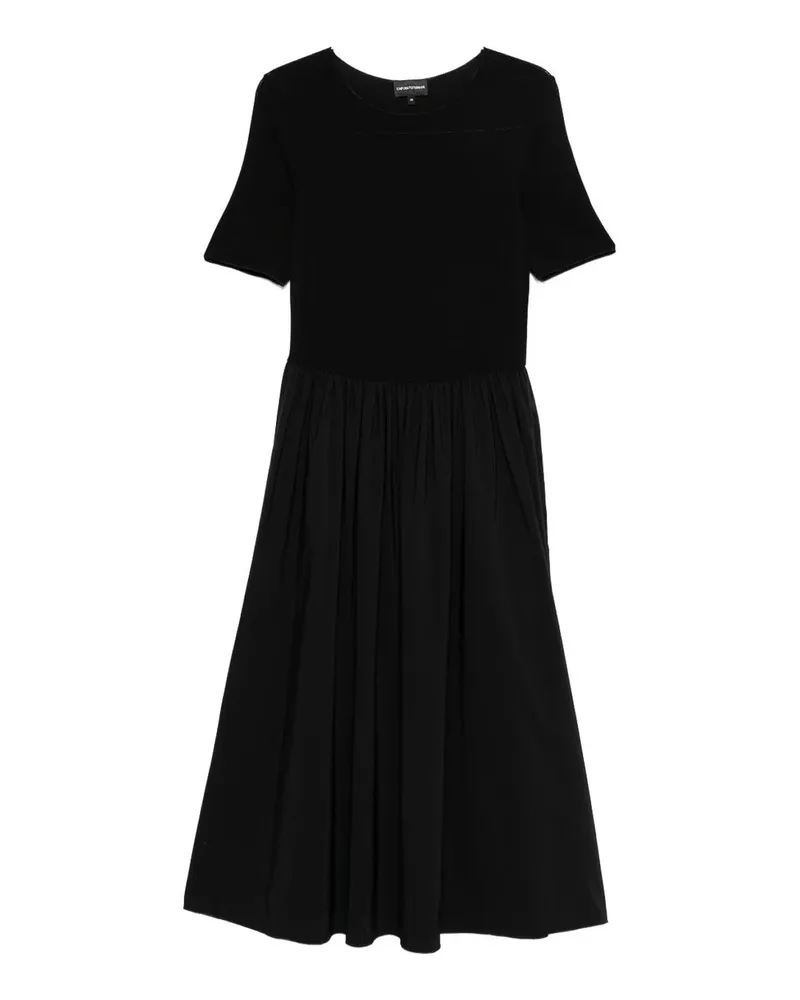 Emporio Armani Knielanges Kleid - Schwarz Schwarz