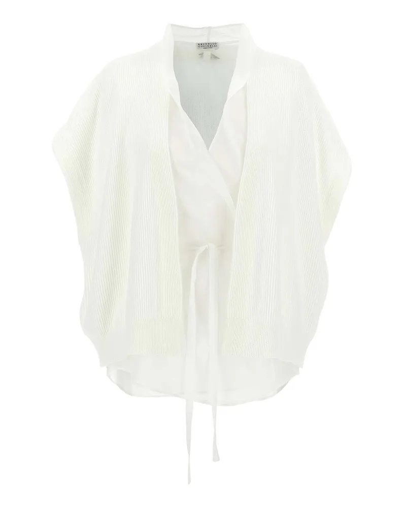 Brunello Cucinelli Cardigan - Weiß Weiß