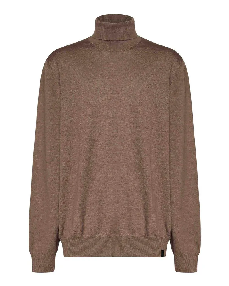 Fay Rundhalspullover - Beige Beige