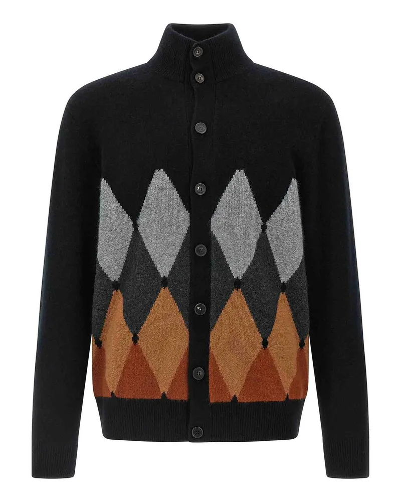 Ballantyne Cardigan - Schwarz Schwarz