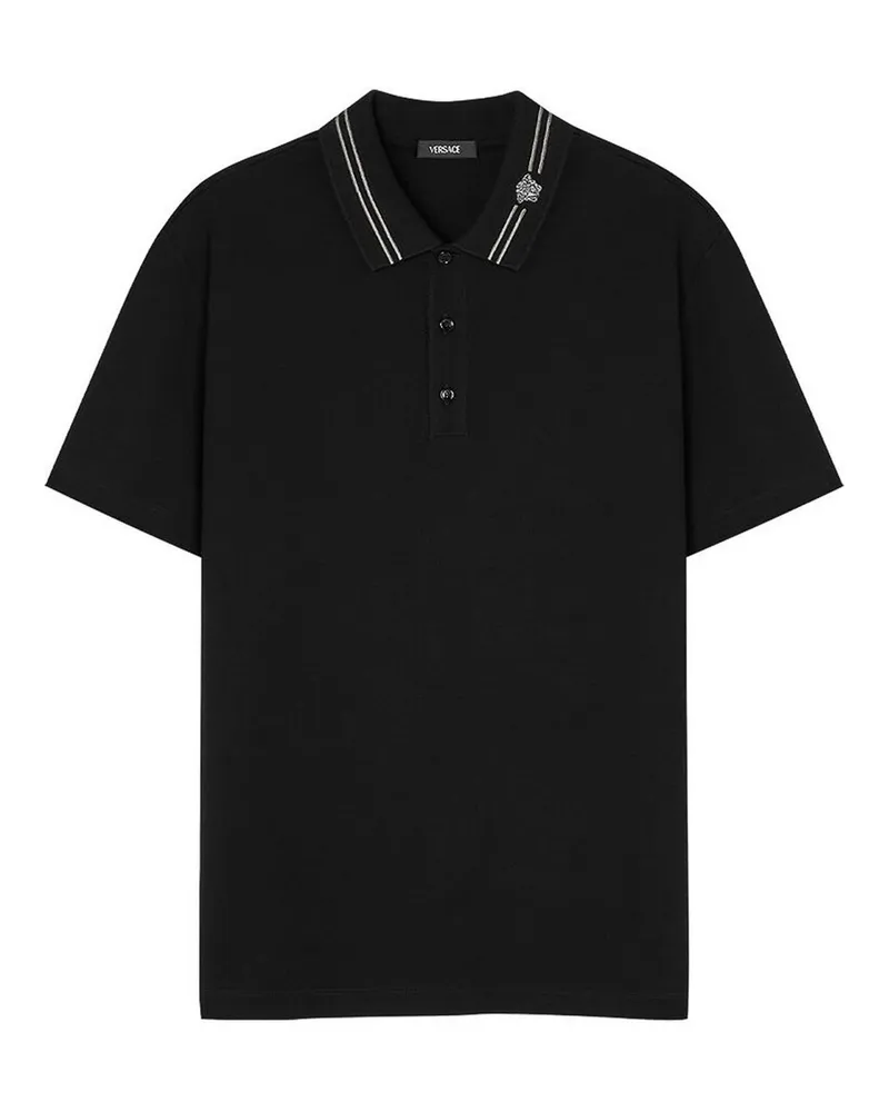 Versace Rundhalspullover - Schwarz Schwarz