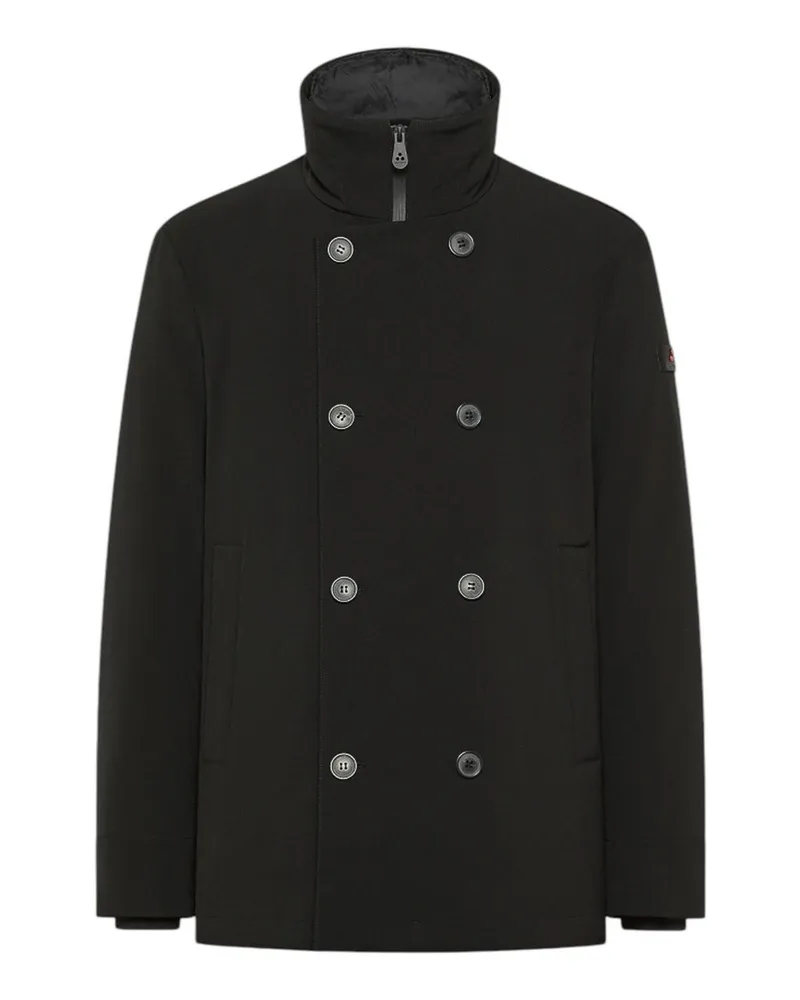 Peuterey Knielanger Mantel - Schwarz Schwarz