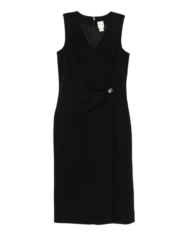 Calvin Klein Knielanges Kleid - Schwarz Schwarz