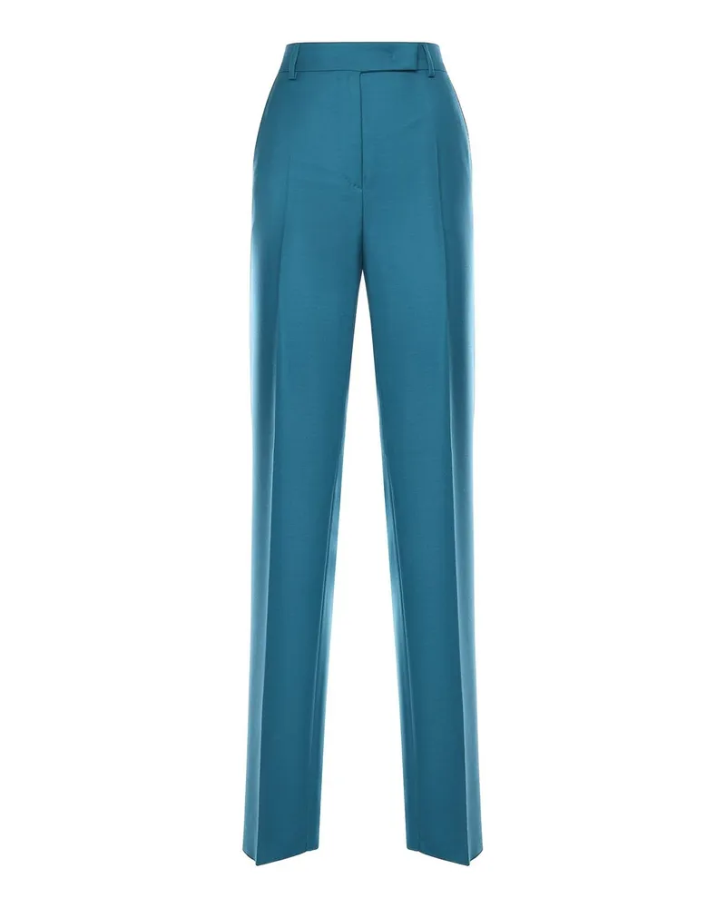 Max Mara Formale Hose - Hellblau Hellblau