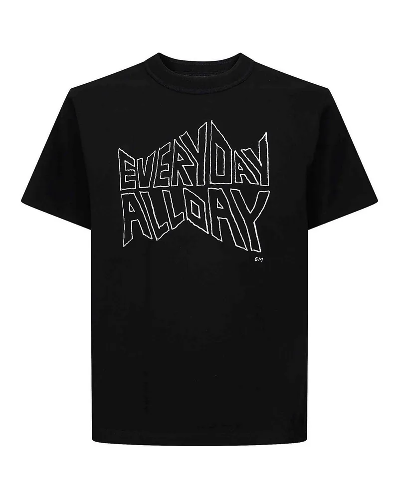 Sacai T-Shirt - Schwarz Schwarz