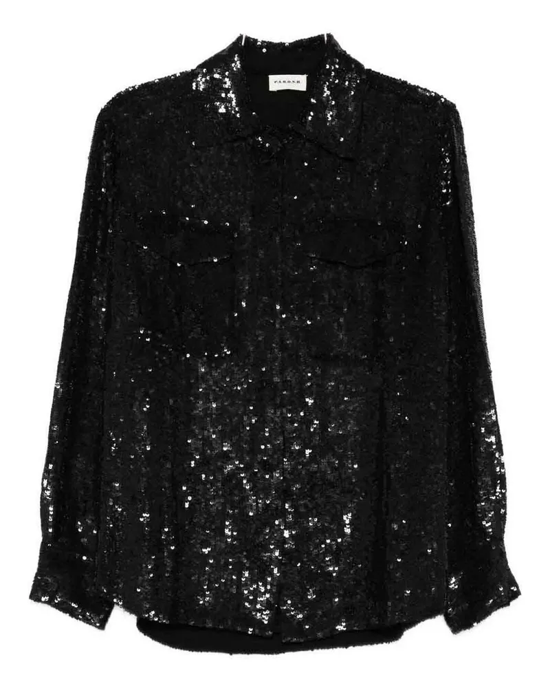 P.A.R.O.S.H. P. A.R. O.S. H. Hemd - Schwarz Schwarz