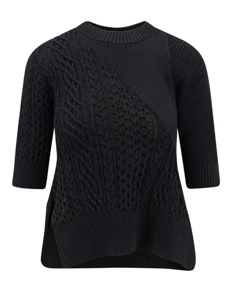 Sacai U-Boot-Pullover - Schwarz Schwarz