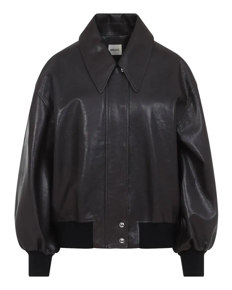 KHAITE Lederjacke - Dunkelbraun Dunkelbraun
