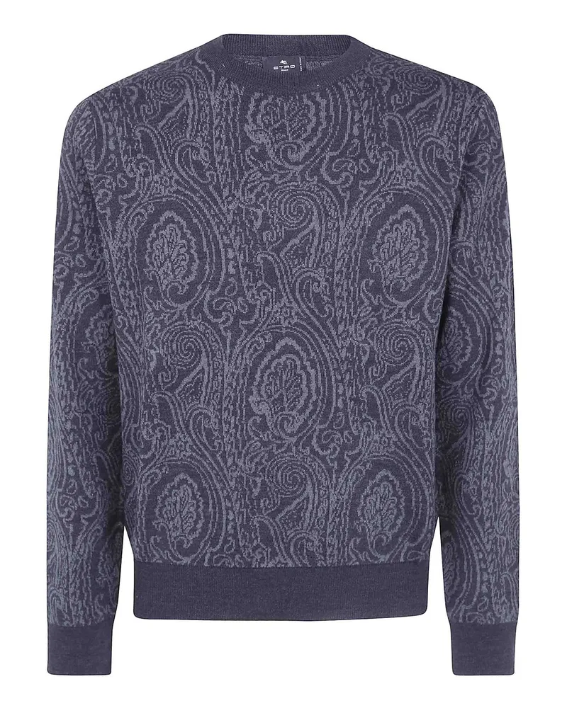 Etro Rundhalspullover - Grau Grau