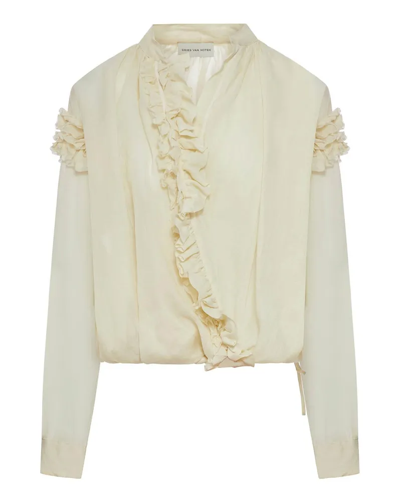 Dries van Noten Bluse - Weiß Weiß