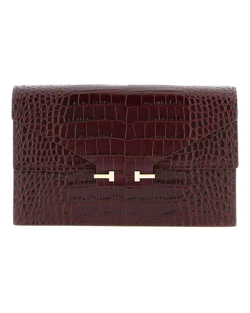 Tom Ford Clutch - Dunkelrot Dunkelrot