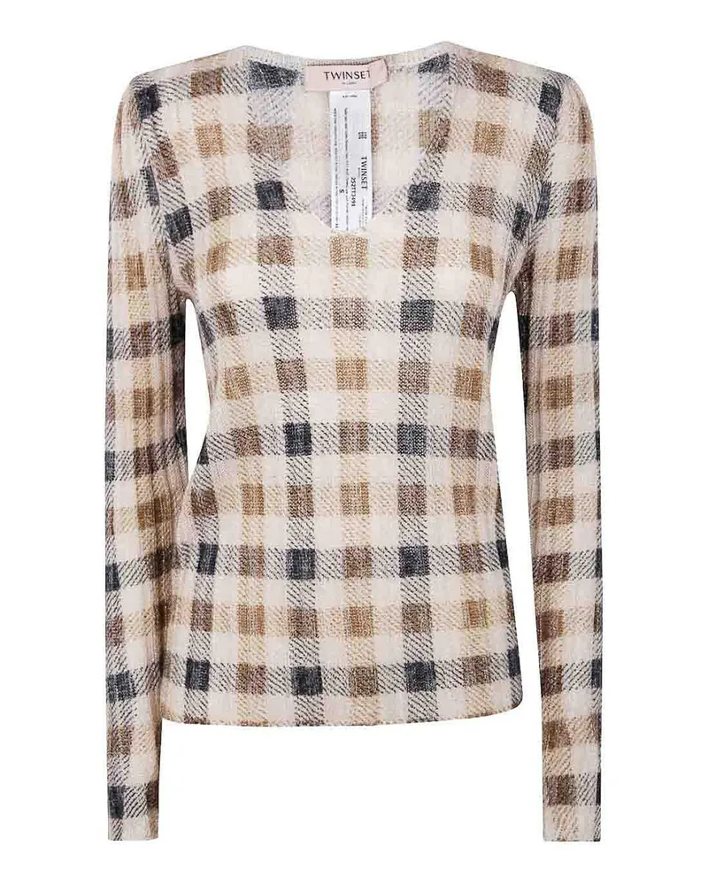 Twin-Set V-Pullover - Beige Beige