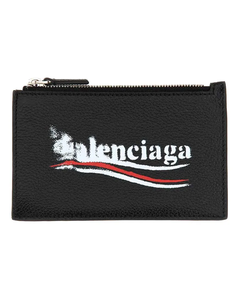 Balenciaga Portemonnaie - Schwarz Schwarz